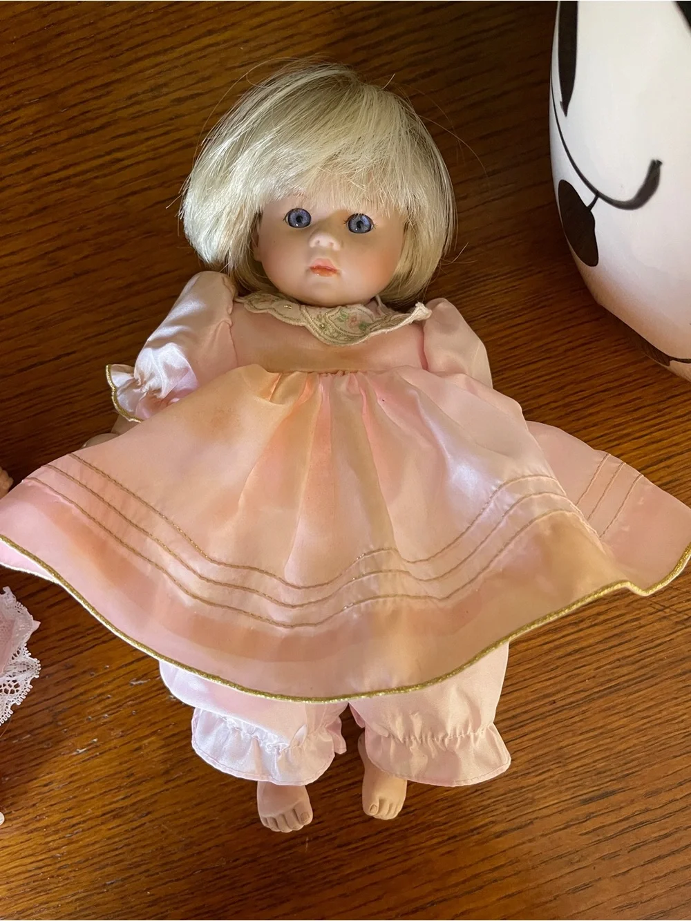 Porcelain baby doll by Pauline Bjoness Jacobsen